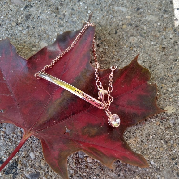 NEW Minimalist Rose Gold Bar Bracelet - Picture 7 of 10